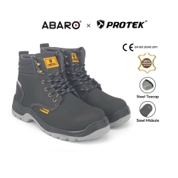 Ankle | Mid Cut Men Safety Boots Shoes SFA755E1 Black PROTEK